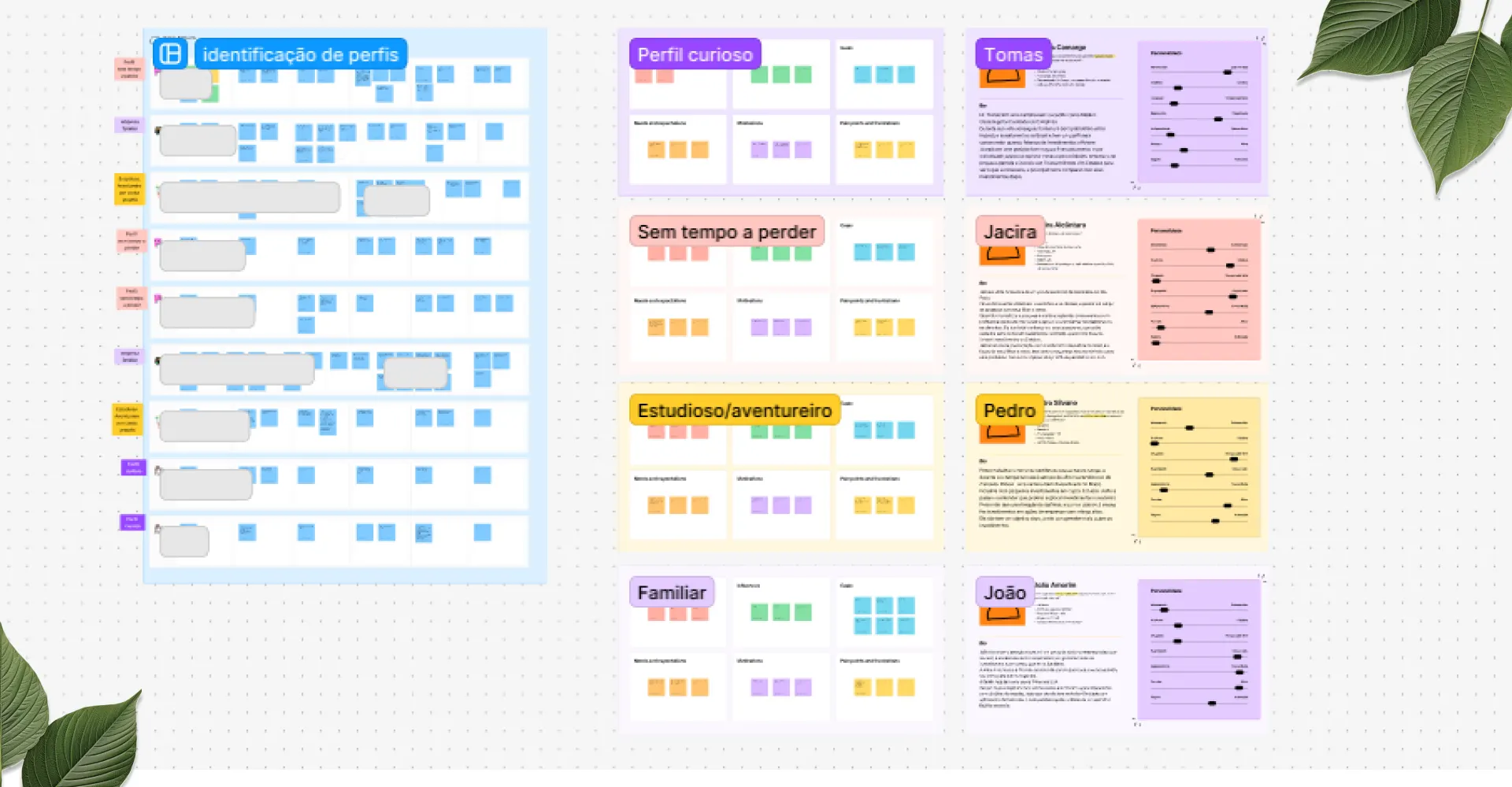 Análise Detalhada de Personas - Identificação de Perfis